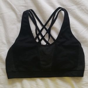 Strappy yoga bra